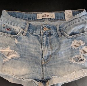 Distressed High Waist Shorts